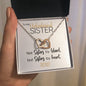 To My Unbiological Sister | Sisters By Heart | Interlocking Hearts Necklace
