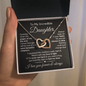 To My Daughter | Most Beautiful Chapter | Interlocking Hearts Necklace