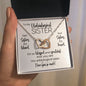 To My Unbiological Sister | Blessed & Grateful | Interlocking Hearts Necklace