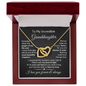 To My Granddaughter | Most Beautiful Chapter | Interlocking Hearts Necklace