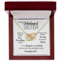 To My Unbiological Sister | Friends Become Sisters | Interlocking Hearts Necklace