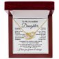To My Daughter | Most Beautiful Chapter | Interlocking Hearts Necklace