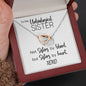 To My Unbiological Sister | Sisters By Heart | Interlocking Hearts Necklace