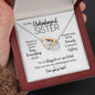 To My Unbiological Sister | Friends Become Sisters | Interlocking Hearts Necklace