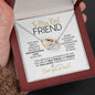 To My Best Friend | Constant Source of Unconditional Love | Interlocking Hearts Necklace