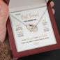 To My Best Friend | Blessed & Grateful | Interlocking Hearts Necklace