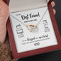 To My Best Friend | Blessed & Grateful | Interlocking Hearts Necklace