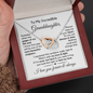 To My Granddaughter | Most Beautiful Chapter | Interlocking Hearts Necklace
