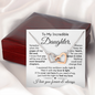 To My Daughter | Most Beautiful Chapter | Interlocking Hearts Necklace