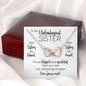 To My Unbiological Sister | Blessed & Grateful | Interlocking Hearts Necklace