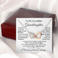 To My Granddaughter | Most Beautiful Chapter | Interlocking Hearts Necklace