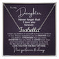 To My Daughter | Personalized Name Necklace | Never Forget That I Love You Forever