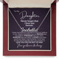 To My Daughter | Personalized Name Necklace | Never Forget That I Love You Forever