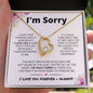 I'm Sorry | Apology Gift for Wife, Soulmate, Girlfriend | Forever Love Necklace