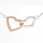 Gift for Spanish Mamá | Interlocking Hearts Necklace for Latina Mom