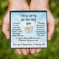 I'm So Sorry for Hurting You | Interlocking Hearts Necklace