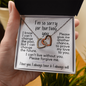I'm So Sorry for Hurting You | Interlocking Hearts Necklace