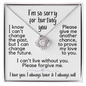 I'm So Sorry for Hurting You | Love Knot Necklace