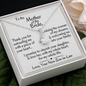 Gift for Mother of the Bride | Necklace for Bride's Mother from the Groom