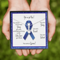 Colon Cancer Warrior | Ribbon Necklace | Gift for Survivor, Fighter, Support