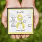Bone Cancer Warrior | Ribbon Necklace | Gift for Sarcoma Fighter, Survivor, Support