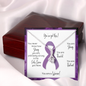 Hodgkin's Lymphoma Warrior | Ribbon Necklace | Gift for Support Survivor, Fighter