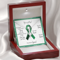 Liver Cancer Warrior | Ribbon Necklace | Gift for Chemo Survivor, Fighter, Support