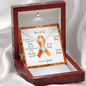 Kidney Cancer Warrior | Ribbon Necklace | Gift for Survivor, Fighter, Support