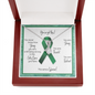 Liver Cancer Warrior | Ribbon Necklace | Gift for Chemo Survivor, Fighter, Support