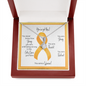 Appendix Cancer Warrior | Ribbon Necklace | Gift for Support, Fighter, Survivor