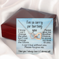 I'm So Sorry for Hurting You | Interlocking Hearts Necklace