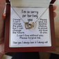I'm So Sorry for Hurting You | Interlocking Hearts Necklace