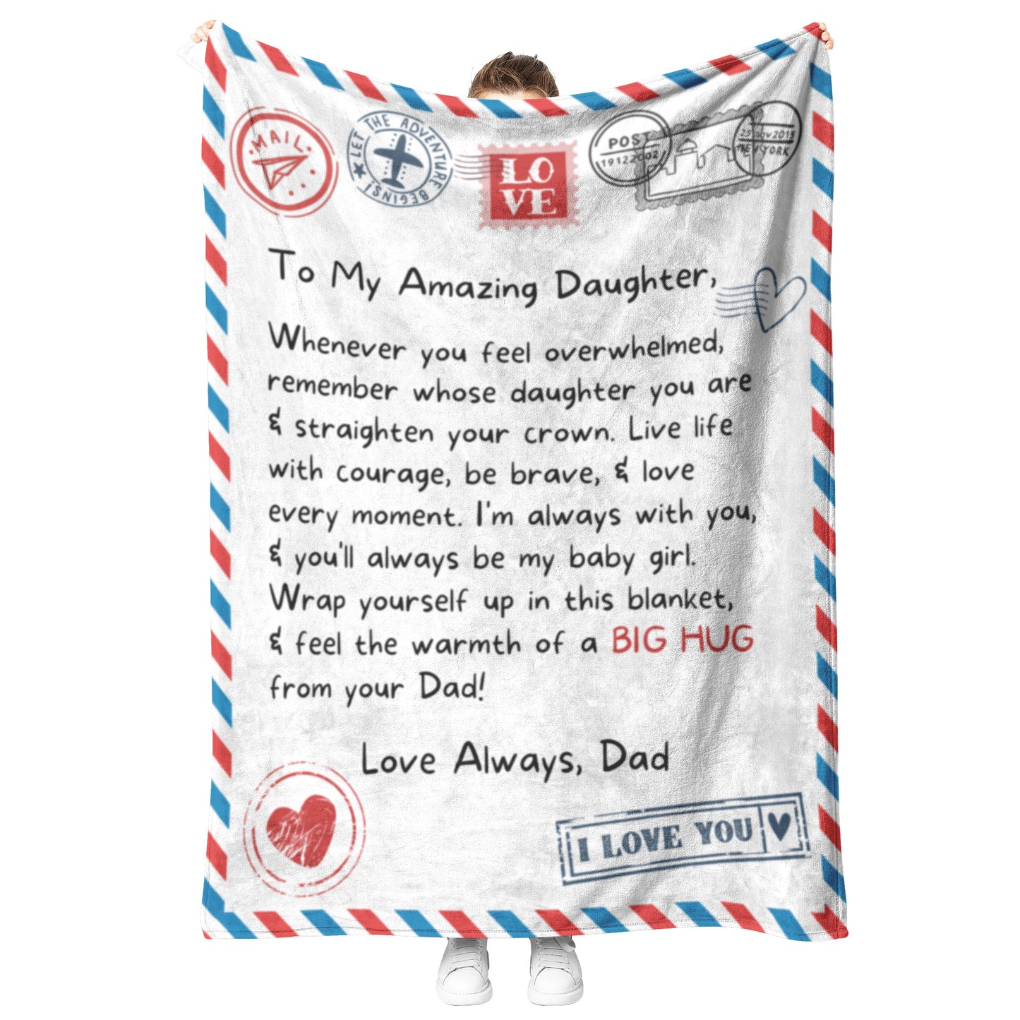 To My Daughter | Straighten Your Crown | Blanket from Dad