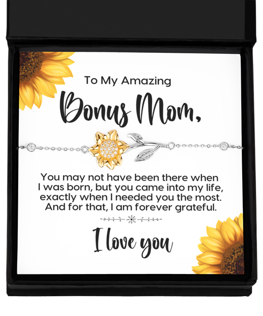 Bonus Mom Sunflower Bracelet